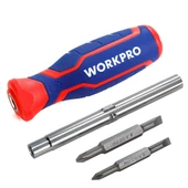 WORKPRO WP221046 6-IN-1 Profesyonel Çok Fonksiyonlu Değişken Uçlu Tornavida Seti - 3
