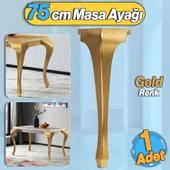 Lukens Masa Dresuar Ayağı 75 cm Plastik Altın Gold Ayak Mutfak Yemek Masası Mobilya Ayakları Gold thumbnail 1