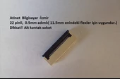 22 Pin 0.5 Adımlı Flex Soketi. Flex Ffc Konnektörü 22-0.5-Alt thumbnail 1