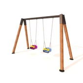 Ahşap Salıncak, 2'li Standart Salıncak Koltuğu - 2