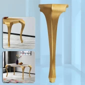 4 Adet Lukens Masa Dresuar Ayağı 75 cm Plastik Altın Gold Mutfak Yemek Masası Mobilya Ayakları - 8