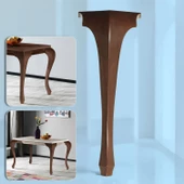 4 Adet Lukens Masa Dresuar Ayağı 75 cm Plastik Ahşap Mutfak Yemek Masası Mobilya Ayakları Kahverengi thumbnail 7