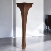 4 Adet Lukens Masa Dresuar Ayağı 75 cm Plastik Ahşap Mutfak Yemek Masası Mobilya Ayakları Kahverengi thumbnail 5