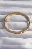 Marydien 316L Çelik Baby Boy Gold Renk Zirkon Taşlı Cartier Model Kelepçe - 2