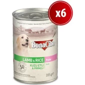 Bonacibo Ezme Kuzu Etli Pirinçli Yaş Yavru Köpek Maması 400 gr x 6 Adet - 1
