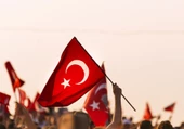 Sopalı Türk Bayrağı 70x105 Yüksek Kalite Çift Tarafllı Fabrikasyon Baskı Alpaka kumaş - 2