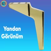 Mobilya Yükseltici Kanepe Sehpa TV Ünitesi Koltuk Ayağı 23 cm Gold Altın Baza Ayak - 5