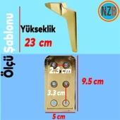 Mobilya Yükseltici Kanepe Sehpa TV Ünitesi Koltuk Ayağı 23 cm Gold Altın Baza Ayak - 2
