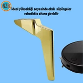 Mobilya Yükseltici Kanepe Sehpa TV Ünitesi Koltuk Ayağı 23 cm Gold Altın Baza Ayak - 4