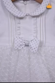 Babyhola %100 Pamuk Kız Bebek Bayramlık Fiyonk Detaylı Elbise 2346 thumbnail 3