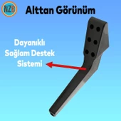 Mobilya Yükseltici Kanepe Sehpa TV Ünitesi Koltuk Ayağı 23 cm Siyah Gold Baza Ayak thumbnail 3