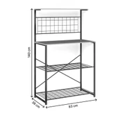 Eportatif Çok Amaçlı Dolap Mutfak Rafı Bango Masa Çam 1433 - 7