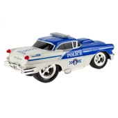 1:16 Ölçek Uzaktan Kumandalı Klasik Araba Super Polis Chewy Mavi - 2