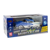 1:16 Ölçek Uzaktan Kumandalı Klasik Araba Super Polis Chewy Mavi - 4