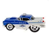 1:16 Ölçek Uzaktan Kumandalı Klasik Araba Super Polis Chewy Mavi - 3