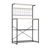 Eportatif Çok Amaçlı Dolap Mutfak Rafı Bango Masa Beyaz 1434 - 6