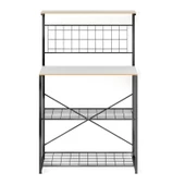 Eportatif Çok Amaçlı Dolap Mutfak Rafı Bango Masa Beyaz 1434 - 4