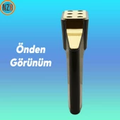 Mobilya Yükseltici Kanepe Sehpa TV Ünitesi Koltuk Ayağı 16 cm Siyah Gold Baza Ayak thumbnail 5