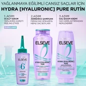 L'Oréal Paris Elseve Hydra [Hyaluronic] Pure Salisilik Asit İçeren Yağlanma Karşıtı Arındırıcı Şampuan 300 ml - 7