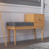 ROSEPAL Paris Modern Bambu Çok Amaçlı Puf - 1