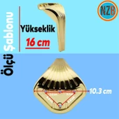 Mobilya Yükseltici Kanepe Sehpa TV Ünitesi Koltuk Ayağı 16 cm Gold Altın Baza Ayak thumbnail 2