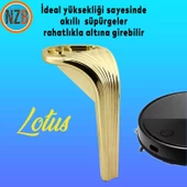 Mobilya Yükseltici Kanepe Sehpa TV Ünitesi Koltuk Ayağı 16 cm Gold Altın Baza Ayak thumbnail 4