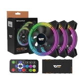 DF CF11 Pro A-RGB 3x12CM Fan Kit (3lü) + Kontrolcü + Kumanda - 2