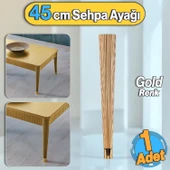 Suit Sehpa Ayağı 45 cm Plastik Altın Renk Ayak Mutfak Yemek Masası Mobilya Ayak Zigon Gold 1 Adet thumbnail 1
