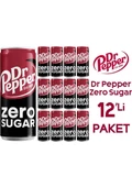Dr Pepper Zero Sugar 330ml 12 li Paket - 1