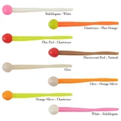 Berkley Powerbait Floating Mice Tails Sahte Yemi  8CM - 13LU ORANGE SILVER-CHARTREUSE - 2