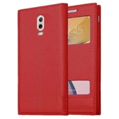 Samsung Galaxy C8 Uyumlu Pencereli Kapaklı Magnum Kılıf thumbnail 3