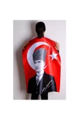 K.atatürk Imzalı Türk Bayrağı Raşel Kumaş Dijital Baskı 100x150 - 2