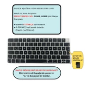 F Klavye Apple Magic Keyboard-3 Silikon Koruyucu A2449 A2450 A3118 A3203 ile Uyumlu Yeni Standart Düzen - 2