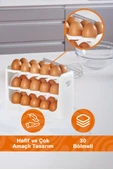 Mithra Life 3 Katlı 30 Bölmeli Buzdolabı İçi Yumurtalık Organizeri MIT1094 - 4