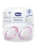 Chicco Emzik Physio Pembe Silikon 4m+ 2'li - 1