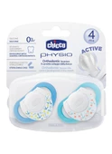 Chicco Physio Silikon Emzik 4m+ 2'li - Mavi - 1