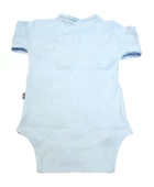 Sema Baby Uzun Kol Kaşkorse Badi (Body) - Mavi  0-6 Ay - 2