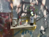 Ahşap Halatlı Duvar Rafı Kitaplık - 3