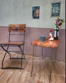 Ahşap Yan Bahçe ve Balkon Sehpa - 5