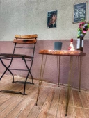 Ahşap Yan Bahçe ve Balkon Sehpa - 1