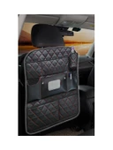 TC30-330007 KOLTUK ARKASI ORGANiZER KAPiTONE DERi SiYAH KIRMIZI iP - 1