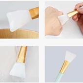 Temizlemesi Kolay İkili Silikon Yüz Cilt Bakımı Maske ve Krem Spatulası - 6