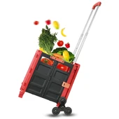 BALATLI   Katlanabilir Merdiven Çıkabilen Market Taşıma Arabası 40 Kg thumbnail 2