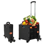 BALATLI   Katlanabilir Merdiven Çıkabilen Market Taşıma Arabası 40 Kg - 1