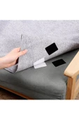 ENZELO 10'lu Halı Kilim Koltuk Örtüsü Sabitleyici Kaydırmaz Cırt Yıkanabilir Yapışkanlı 5 Cm Beyaz - 3