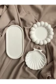 Dekoratif Tabak 3’lü Oval & Baloncuk Set - 1