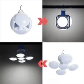 5 Led'li 3 Farklı Işık Modlu Açılıp Kapanabilir Led Kanatlı Güneş Enerjili Solar Aydınlatma Asılabilir Kamp Feneri - 4