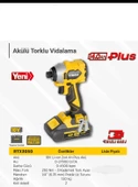 RTRMAX X-LION RTX3050 AKÜLÜ TORKLU VİDALAMA KÖMÜRSÜZ 230Nm 2X4Ah PLUS AKÜ HIZLI ŞARJ - 2