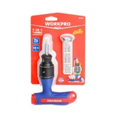 WORKPRO WP221072 7-IN-1 Profesyonel CR-V T- Saplı Cırcırlı Manyetik Tornavida Seti - 5