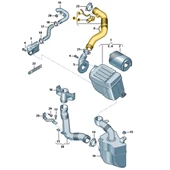 Seat Leon 2 2010-2012 1.6 BSE Motor Hava Filtre Borusu 1K0129684AE - 6